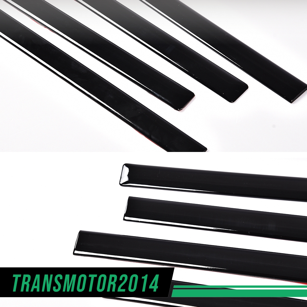 Fits 14-18 Silverado/Sierra Crew Cab GLOSSY BLACK Body Side Molding 4PCS 1/18