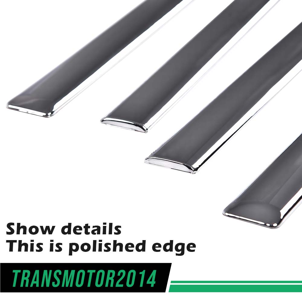 4Pcs Chrome Body Side Molding Trim For 2014-2018 Silverado/Sierra Crew Cab