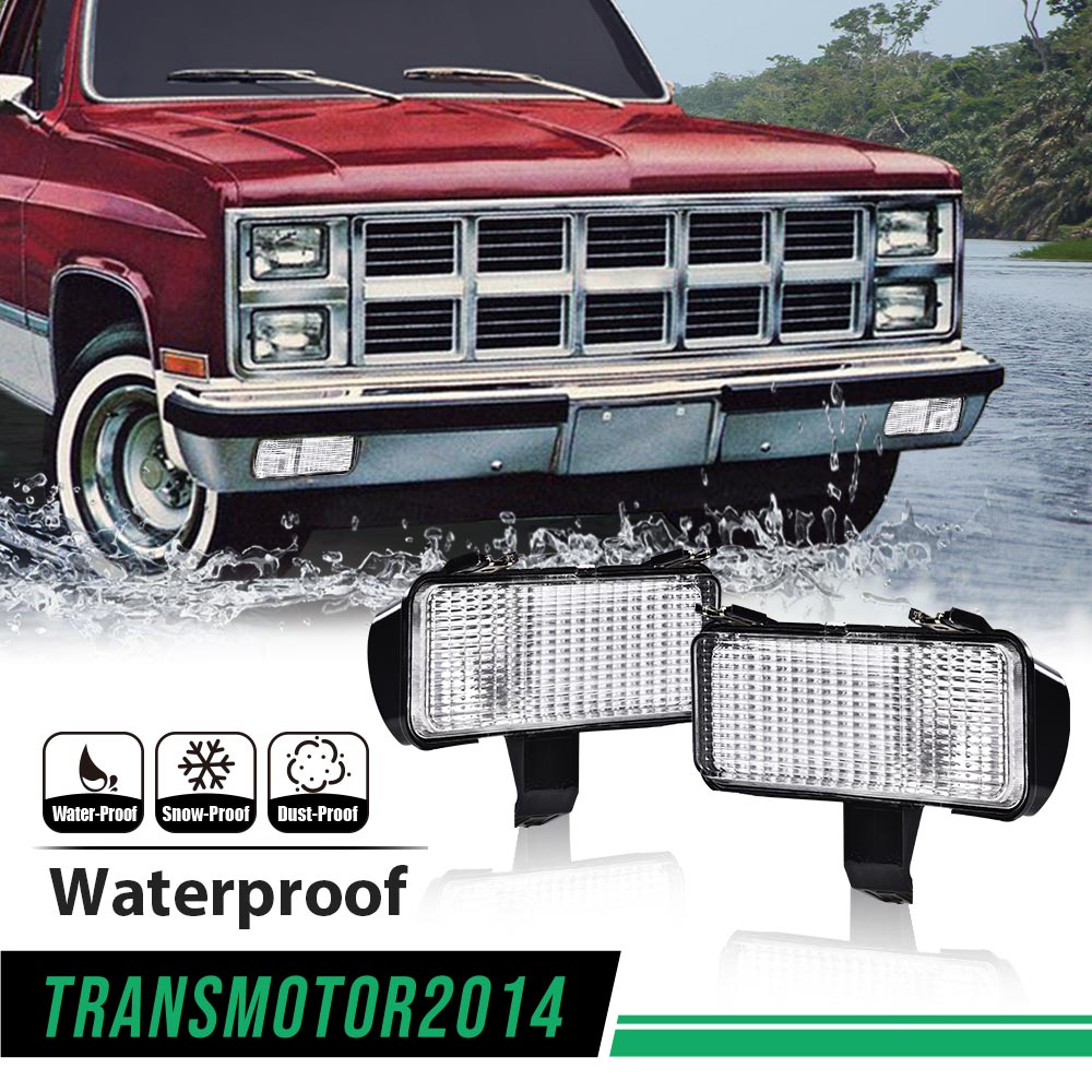 Front Turn Signal & Parking Light Set For 1981-1982 Chevy C10/GMC Pickup & Suburban/Blazer 2 thumbnail image